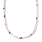 Heart pearl necklace_I005