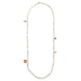 Shell coin long necklace_I001