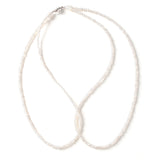 Double shell cross necklace_I007