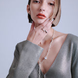 Sand lariat necklace_yellow_G006,G009