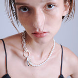 Petal pearl necklace_H008