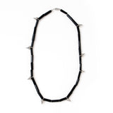 onyx studs necklace_J003