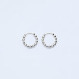Ball chain hoop pierce_N017