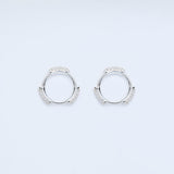 Bold thin hoop pierce_N012