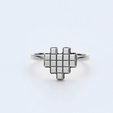 Heart pixel ring plate_N002,N102