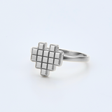 Heart pixel ring plate_N002,N102