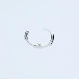 Bold thin hoop pierce_N009