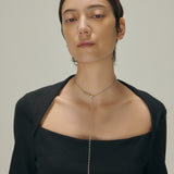 Comet lariat necklace＿M003