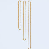 Necklace_ribbon charm_K24gp_I127