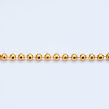 Ball chain necklace_K24gp_B104