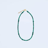 Ball malachite necklace_N025