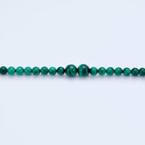 Ball malachite necklace_N025