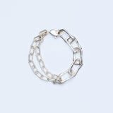 Shape chain bracelet_02 stone chain_D008
