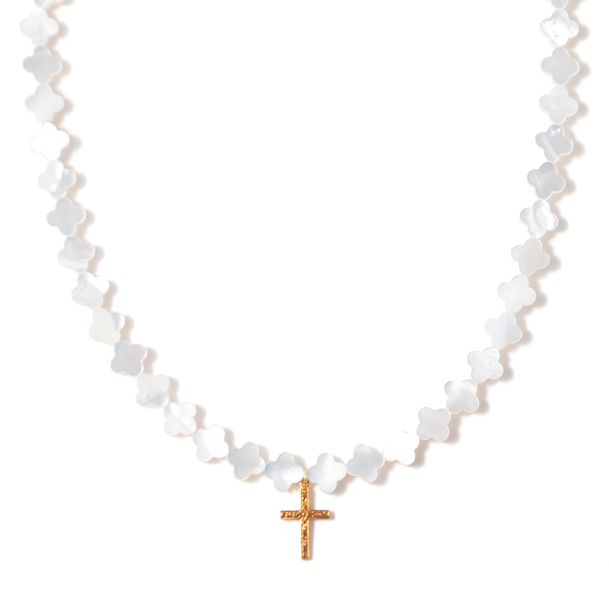 EC完売] HISPLINTER CLEAR CROSS NECKLACE