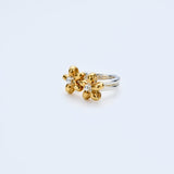 Ring_flower charm_silver/K24gp_F021