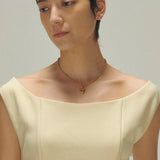 Necklace_heart charm_K24gp_B103