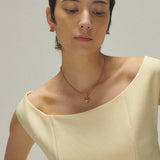 Necklace_heart charm_K24gp_B103