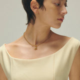 Necklace_star charm_K24gp_F106