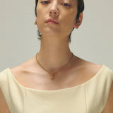 Necklace_flower charm_K24gp_F118