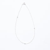 Collier court perles pistil_H011