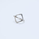 Bague double carrée_H016