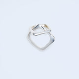 Bague double carrée_H016