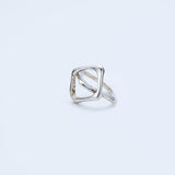 Bague double carrée_H016