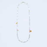 Shell coin long necklace_I001