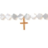 Shell cross necklace_I002