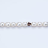 Heart pearl necklace_I005