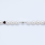 Heart pearl necklace_I005