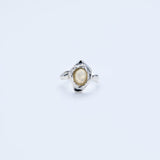 Frame stone ring_I039