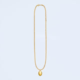 Oval coin necklace_I013,I113