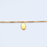 Oval coin necklace_I013,I113
