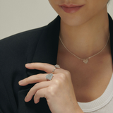 Heart pixel ring plate_N002