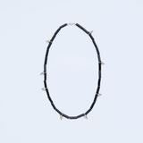 onyx studs necklace_J003