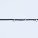 onyx studs necklace_J003