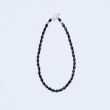 Onyx lariat necklace_J004