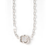 Shell flower necklace_L045