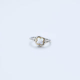 Shell flower ring_L046
