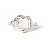 Shell flower ring_L046