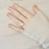 Shell flower ring_L046