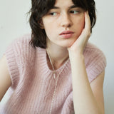 Round heart lariat necklace_L058