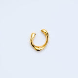 Wavy earcuff stone_k24gp_L132
