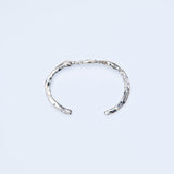 New Moonring silver bangle_M014