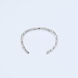 New Moonring silver bangle_M014