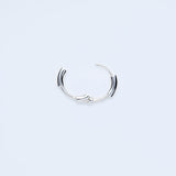 Bold thin hoop pierce_N009