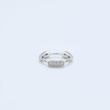 Bold thin hoop ring_N011