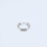 Bold thin hoop ring_N011