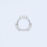 Bold thin hoop ring_N011